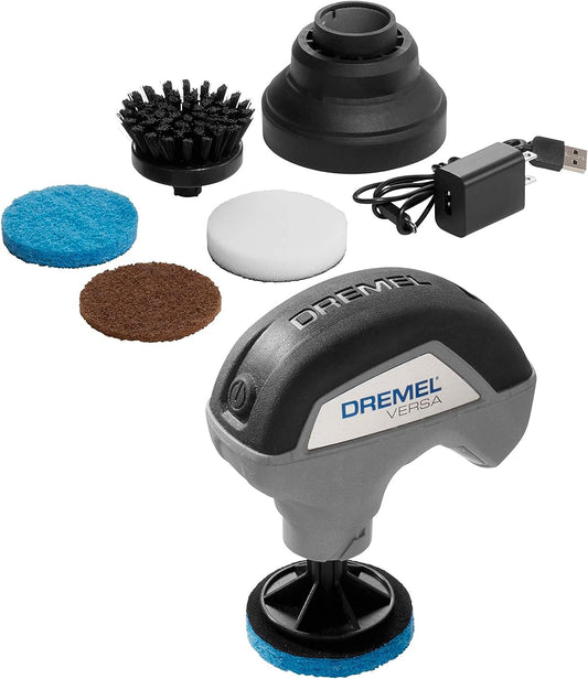 Dremel Versa Cleaning Tool- Grout Brush- Bathroom Shower Scrub- Kitchen & Bathtub Cleaner